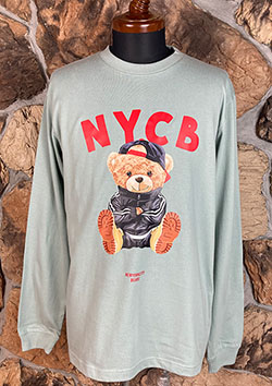 GOTHAM NYC BEAR LS TEE | S.GREEN