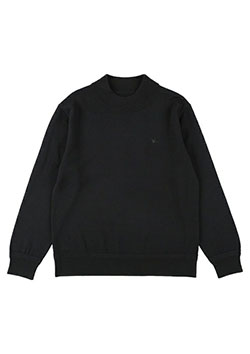 1PIU1UGUALE3 MOCK NECK KNIT | 99BLACK