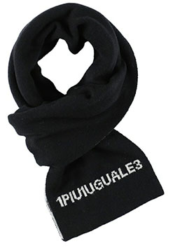 1PIU1UGUALE3 113 KNIT STOLE | 99BLACK