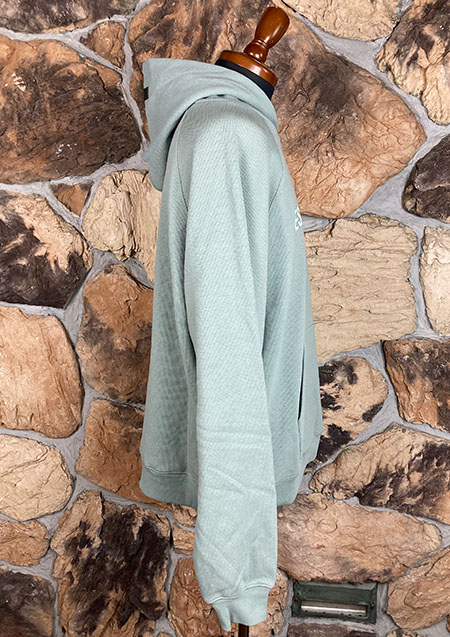 FOG ESSENTIALS 23SS FRONT LOGO RAGLAN WAFFLE HOODIE | SAND MINT