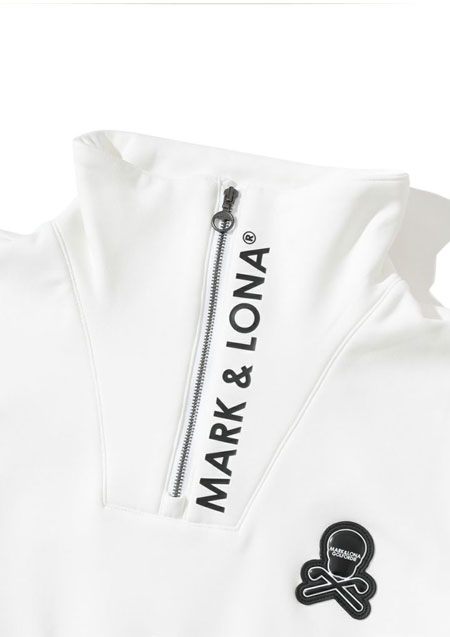 MARK&LONA Ever Micro Fleece Polo | WHITE | MEN