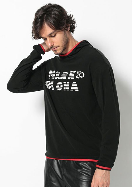 MARK&LONA Optimum Fleece Hooded Pullover | BLACK | MEN