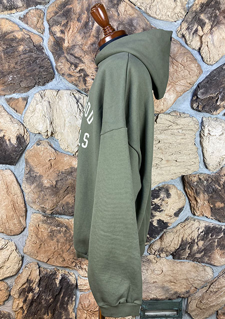 FOG ESSENTIALS 24FW ARCH LOGO SWEAT HOODIE | MILITARY