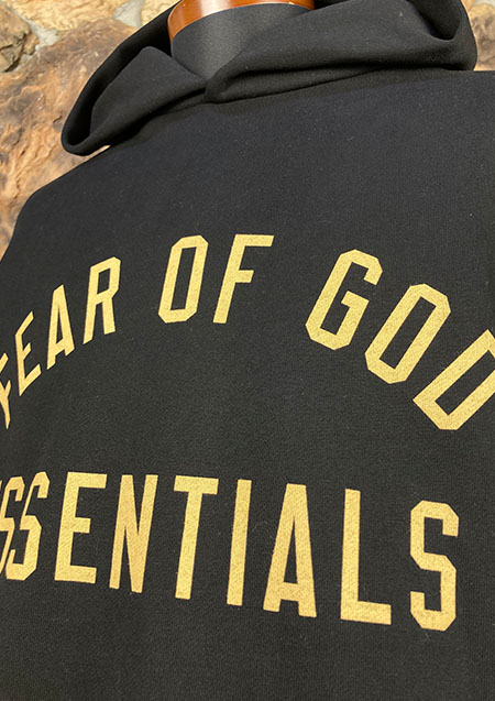 FOG ESSENTIALS 24FW ARCH LOGO SWEAT HOODIE | BLACK