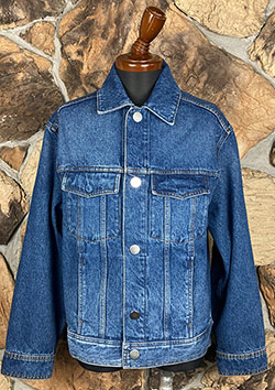 AMI PARIS Denim Trucker Jacket | 470 USED BLUE