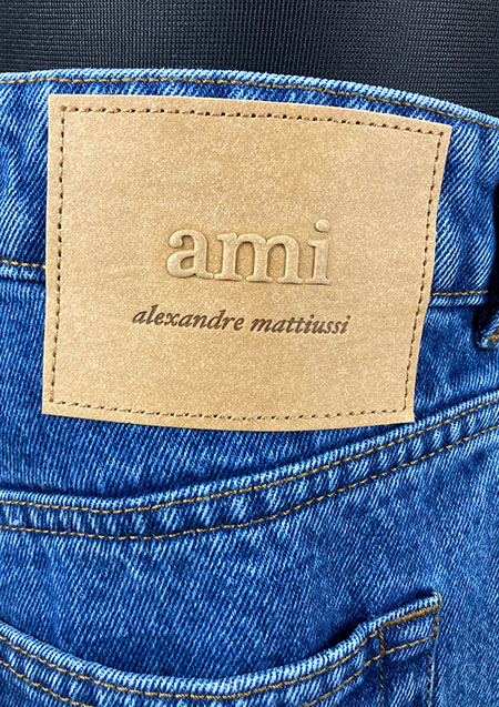 AMI PARIS Large Fit Jeans | 470 USED BLUE