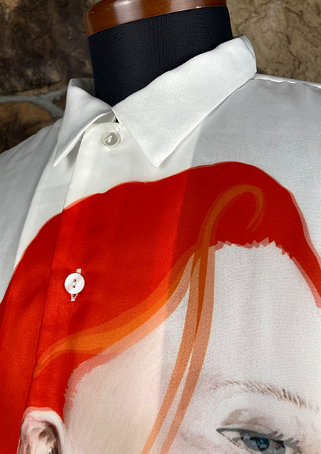 MIKIO ART TRIPPY MAN IN ORANGE | WHITE