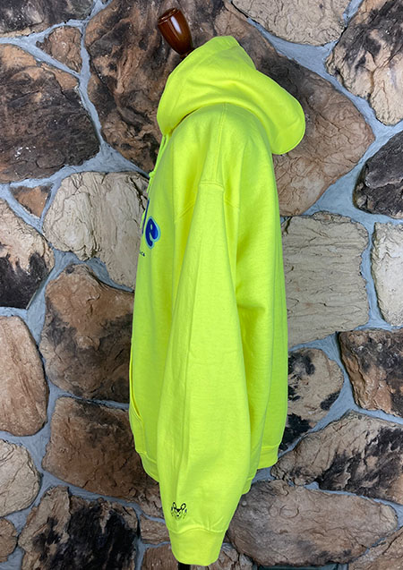 AWESOME SMILE HOODIE FLUO 24FW012 | YELLOW FLUO