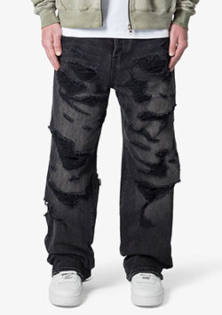 mnml DISTRESSED DENIM | VINTAGE BLACK