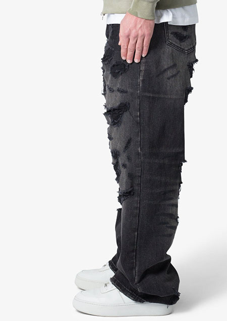 mnml DISTRESSED DENIM | VINTAGE BLACK