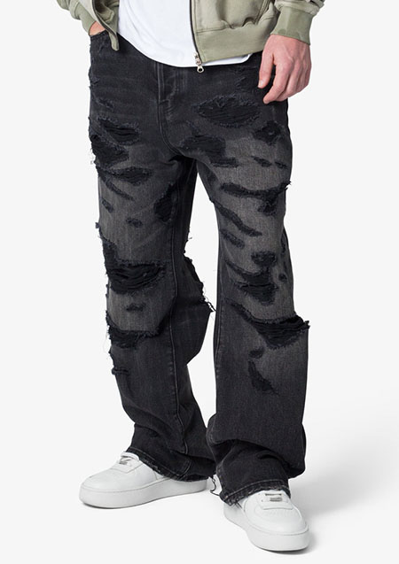 mnml DISTRESSED DENIM | VINTAGE BLACK