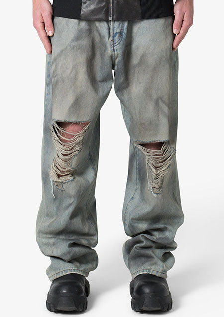 mnml ULTRA BAGGY DESTROYED DENIM | VINTAGE BLUE