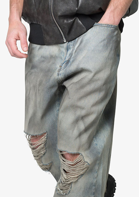 mnml ULTRA BAGGY DESTROYED DENIM | VINTAGE BLUE