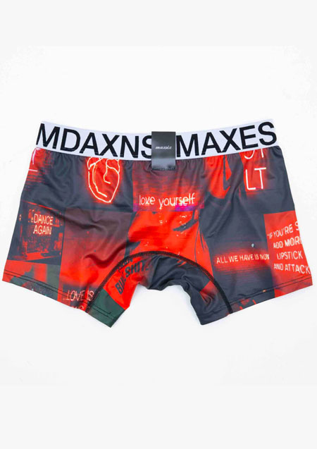 MAXSIX BOXER PANTS LOVE YOURSELF | RED