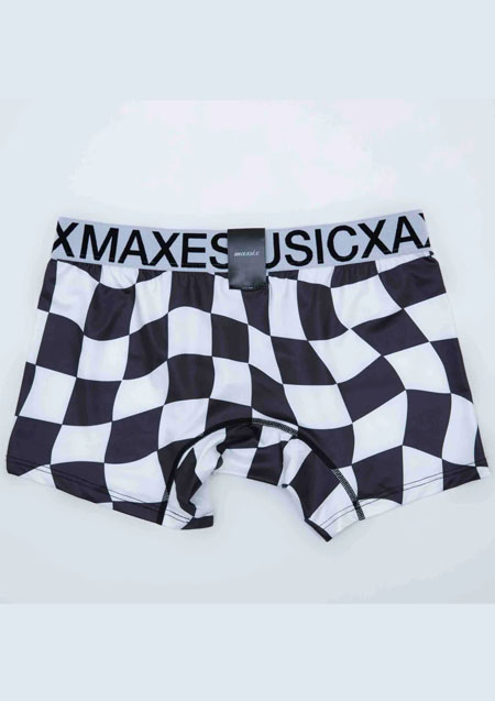 MAXSIX BOXER PANTS CHECK | BLACK WHITE