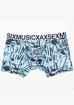 MAXSIX BOXER PANTS NO JUSTICE NO PEACE