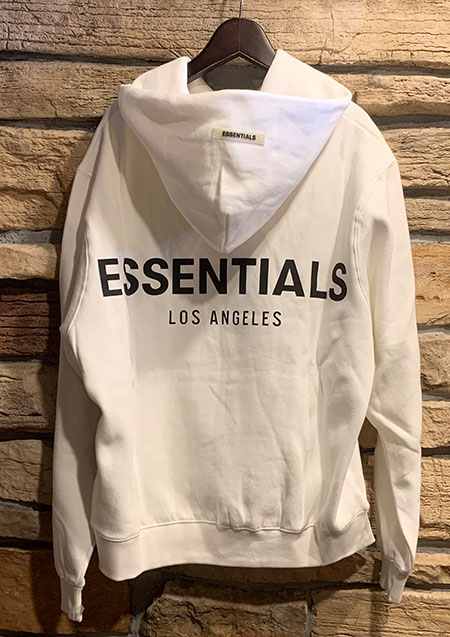 FOG ESSENTIALS LA REFLECTOR LOGO HOODIE | WHITE