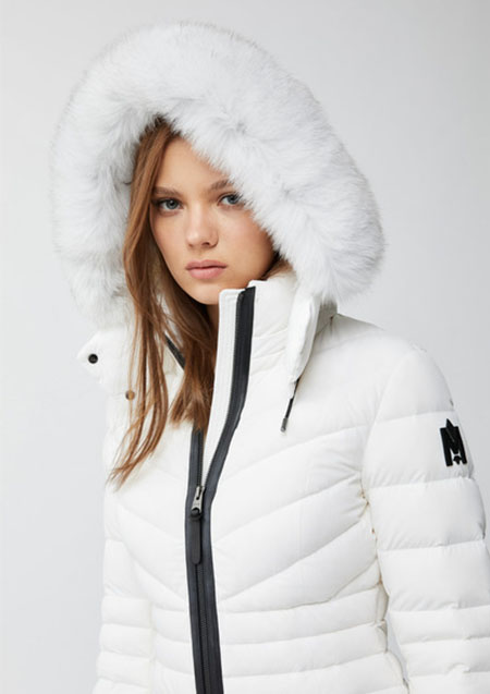 Mackage PATSY-BX Ladies Hooded Light Down Jacket | C0253Cream