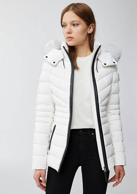 Mackage PATSY-BX Ladies Hooded Light Down Jacket | C0253Cream