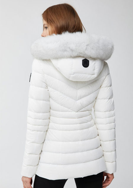 Mackage PATSY-BX Ladies Hooded Light Down Jacket | C0253Cream