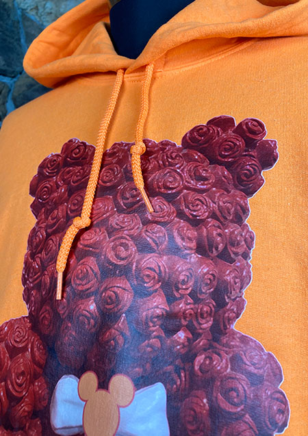 AWESOME TEDDY HOODIE FLUO 24FW95 | ORANGE FLUO