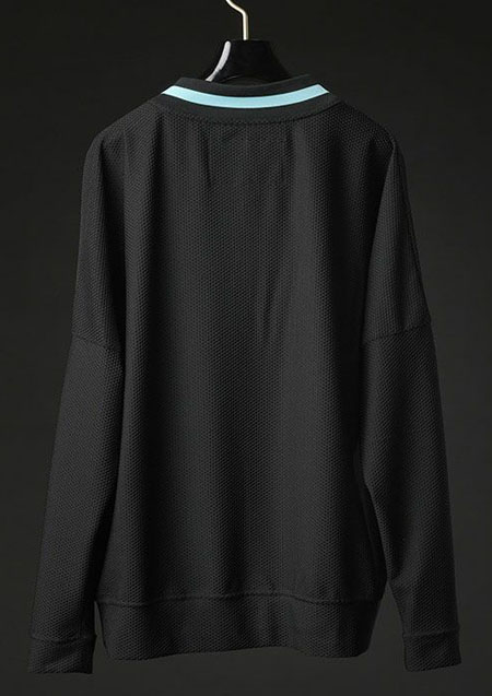 1PIU1UGUALE3 SPORT THESAINT MAFIA TECHNICAL MESH RIB MESH CARDIGAN | 99/53BLACK/TURQUOISE