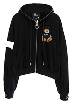 MWM MIKE TEDDY ZIP HOODIE | 01-BLACK