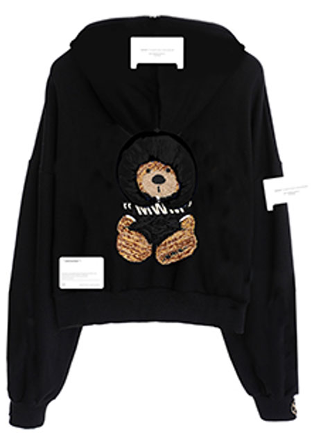 MWM MIKE TEDDY ZIP HOODIE | 01-BLACK