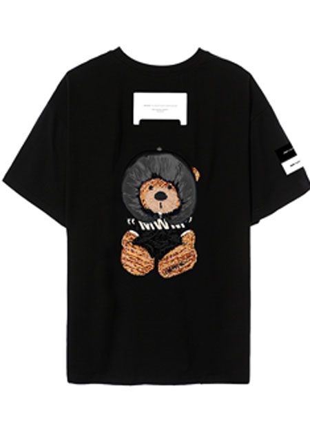 MWM MIKE TEDDY T-SHIRT | 52-BLACK