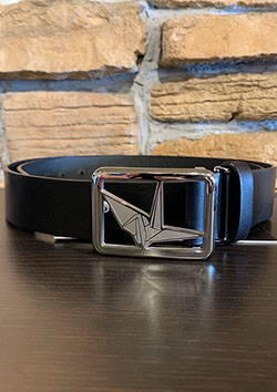 1PIU1UGUALE3 GOLF BELT ORIGAMI | 01-99SILVER/BLACK | MENS