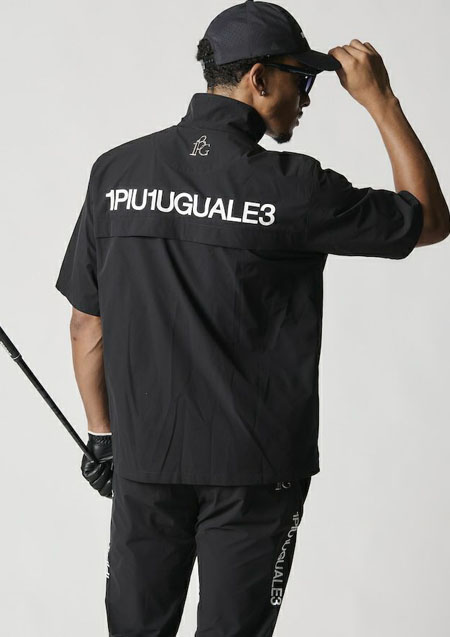 1PIU1UGUALE3 GOLF SS RAIN | 99BLACK | MENS