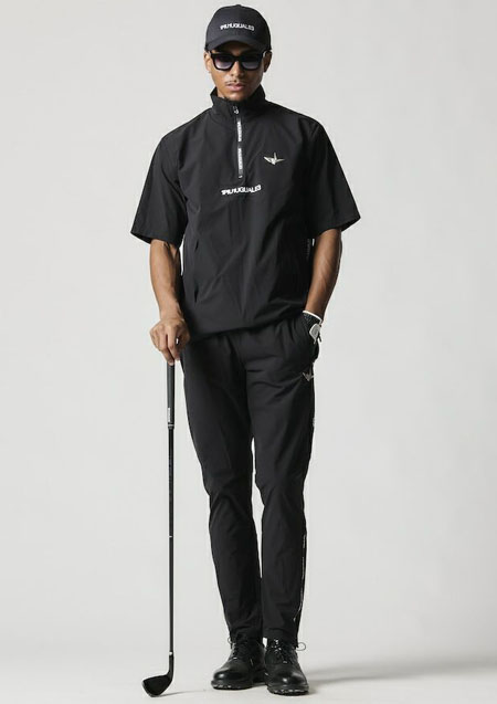 1PIU1UGUALE3 GOLF SS RAIN | 99BLACK | MENS