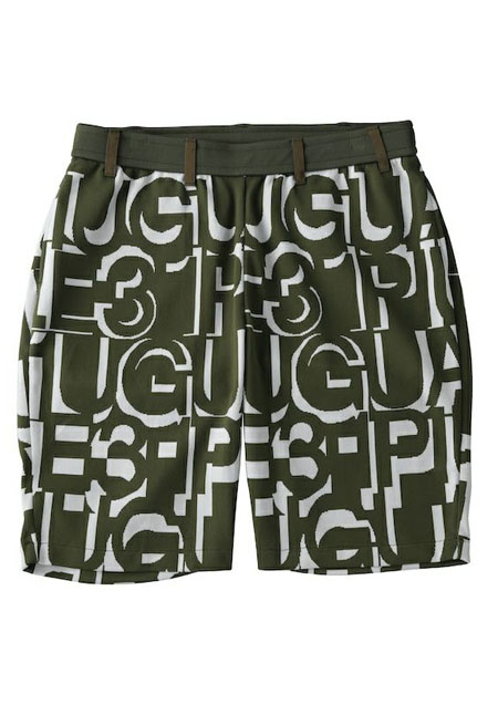 1PIU1UGUALE3 GOLF LOGO SHORTS | 67KHAKI | MENS