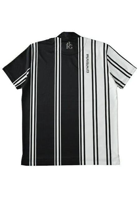 1PIU1UGUALE3 GOLF STRIPE MOCK | 99BLACK | MENS