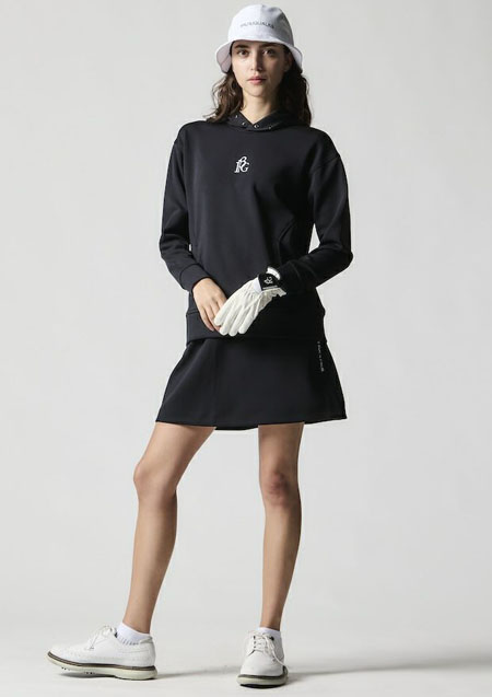 1PIU1UGUALE3 GOLF JERSEY SKIRT | 99BLACK | LADIES