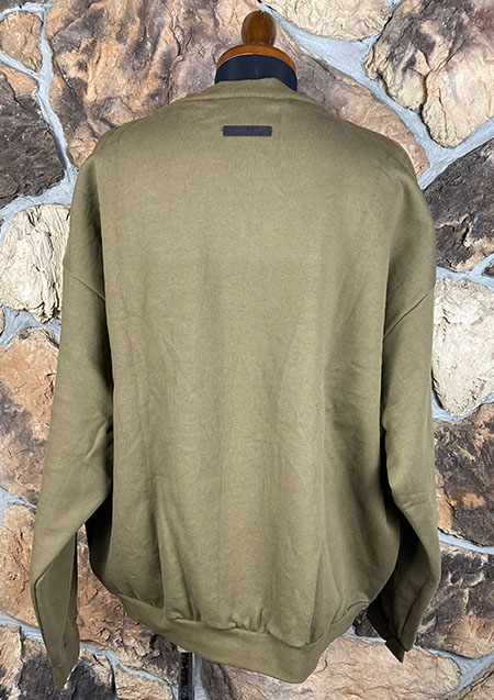 FOG ESSENTIALS 24FW ARCH LOGO CREW SWEAT SHIRTS | OLIVE