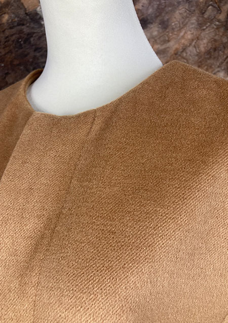 DURAS NO COLLAR COAT | BEIGE