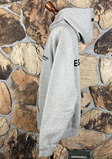 FOG ESSENTIALS 22SS BACK LOGO SWEAT HOODIE | DK/OATMEAL