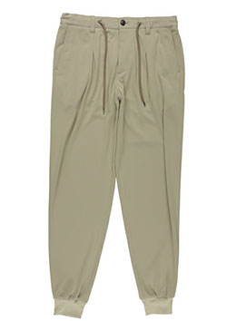 1PIU1UGUALE3 CREASE RIB WIDE SLACKS | 25BEIGE