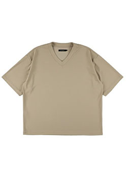 1PIU1UGUALE3 BIG V-NECK | 25BEIGE