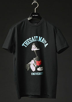 1PIU1UGUALE3 SPORT THESAINT MAFIA VINTAGE COTTON COLLEGE | 99BLACK