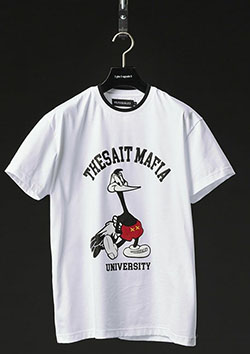 1PIU1UGUALE3 SPORT THESAINT MAFIA CLUB VINTAGE COLLEGE | 10WHITE